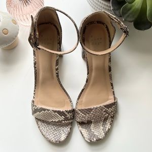 A New Day Snake Print Heeled Sandals